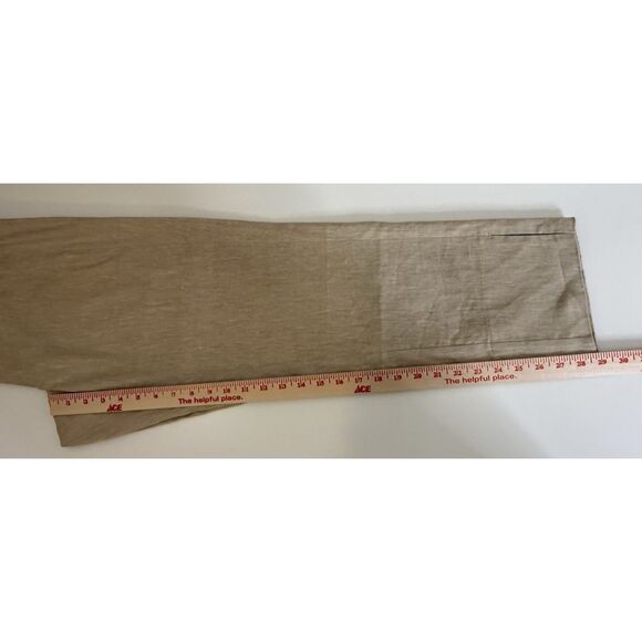 J Jill L Tall Pants Khaki Tan Linen Stretch Macadamia New NWT Elastic Waist - Picture 9 of 10